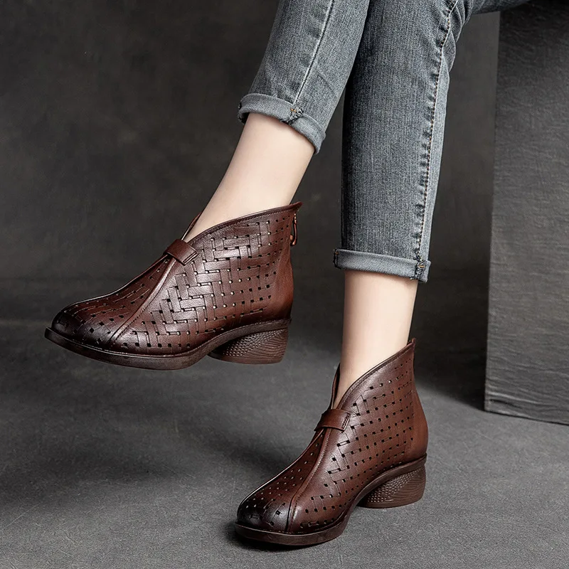 Libia Women's Back Zipper Boots