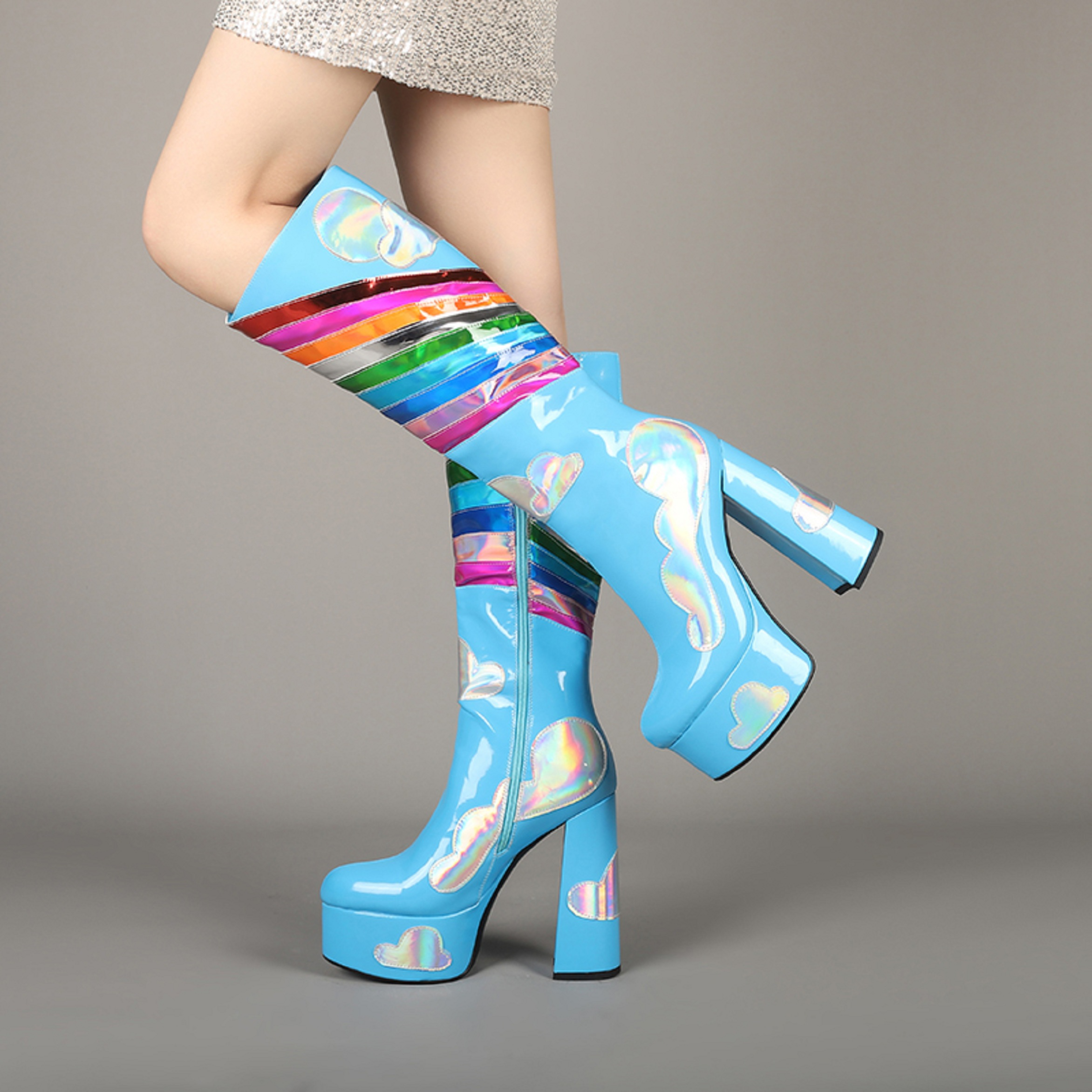Lilia Women's Platform Knee High Boots