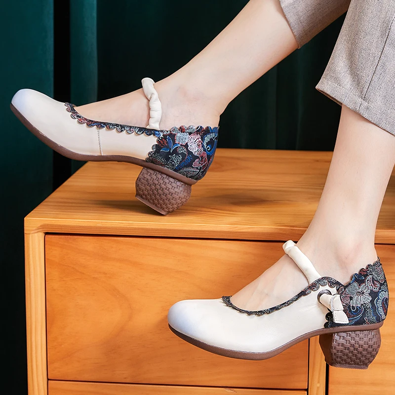 Lina Women's Spring Flower Pumps Shoes