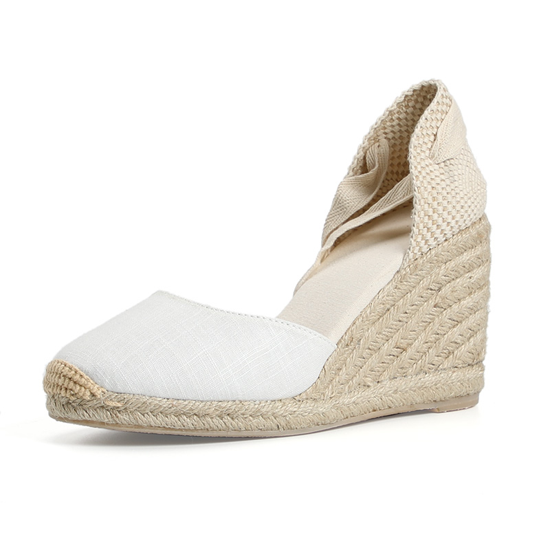 Lina Women's Wedge Lace-Up Sandals