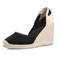 Lina Women's Wedge Lace-Up Sandals