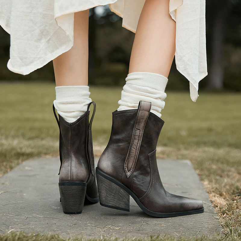 Linares Women's Cowboy Leather Boots