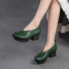 Loren Women's Leather Platform Pumps