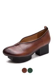 Loren Women's Leather Platform Pumps