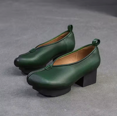 Loren Women's Leather Platform Pumps
