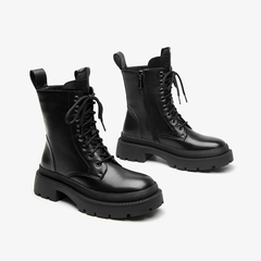 Lorent Women's Lace Up With Side Zipper Boots