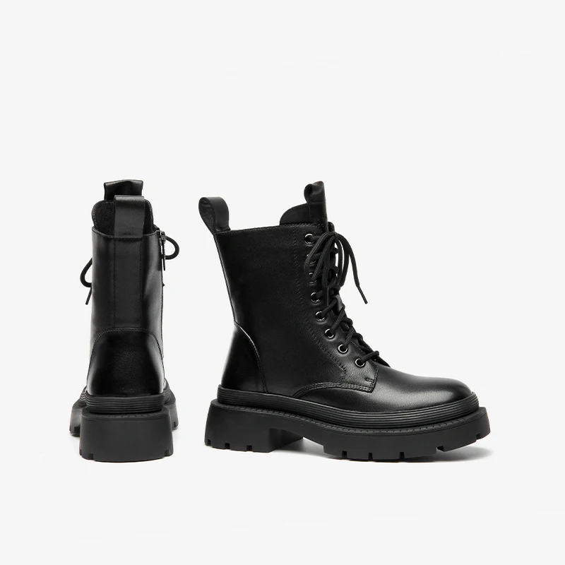 Lorent Women's Lace Up With Side Zipper Boots