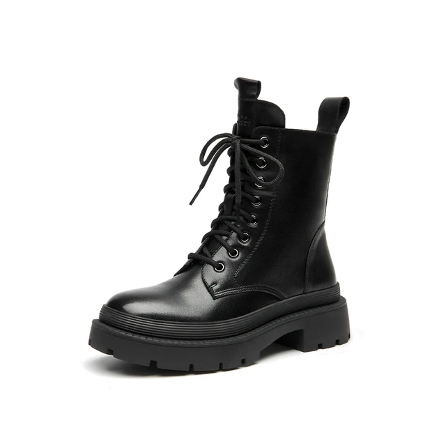 Lorent Women's Lace Up With Side Zipper Boots