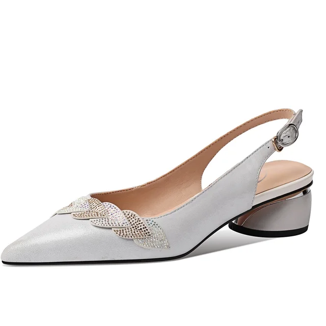 Luciana Women's Back Strap Pointed Toe Pumps