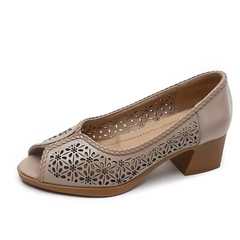 Lucrecia  Women's Genuine Leather Open Toe Sandals