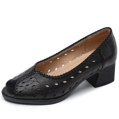Lucrecia Women's Leather Hollow Sandals