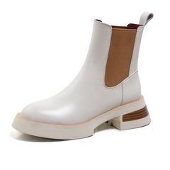 Macarena Women's Leather Chelsea Full Boots
