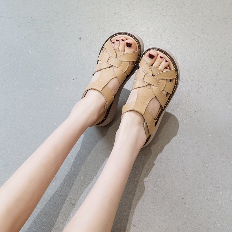 Macry Women's Peep Toe Wedges Sandals