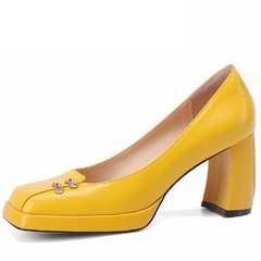 Malena Women's Square Toe Pumps Shoes