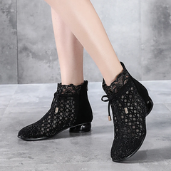 Manuela Women's Rhinestones Spring Ankle Boots