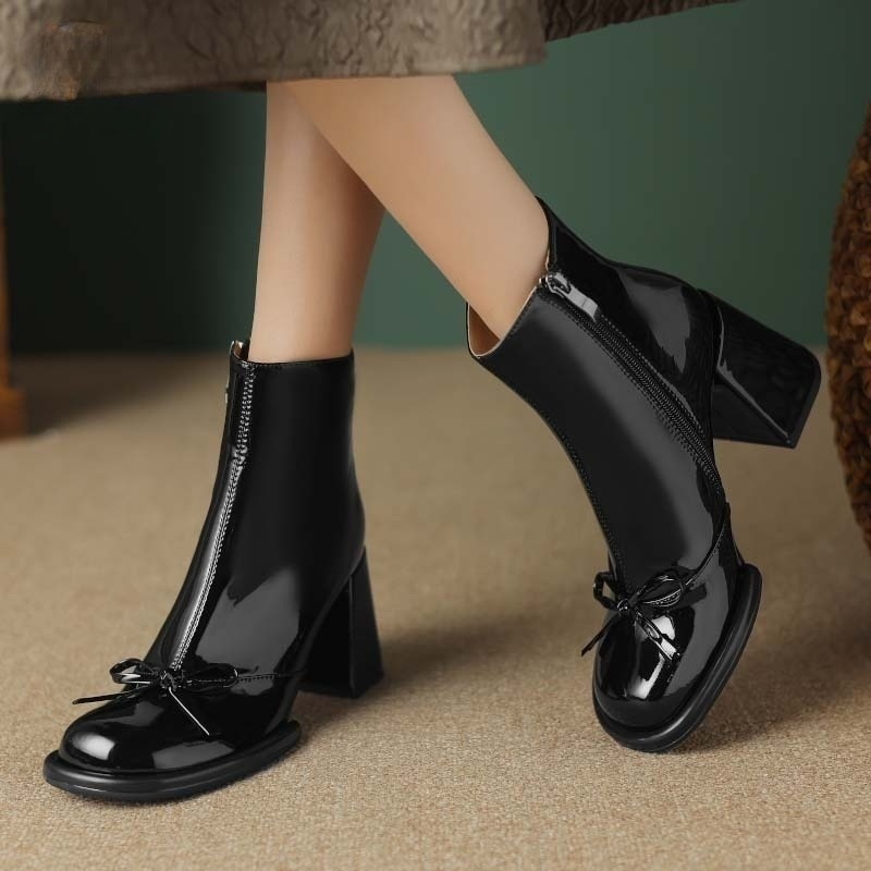Marcella Women's Warm Square Heel Ankle Boots