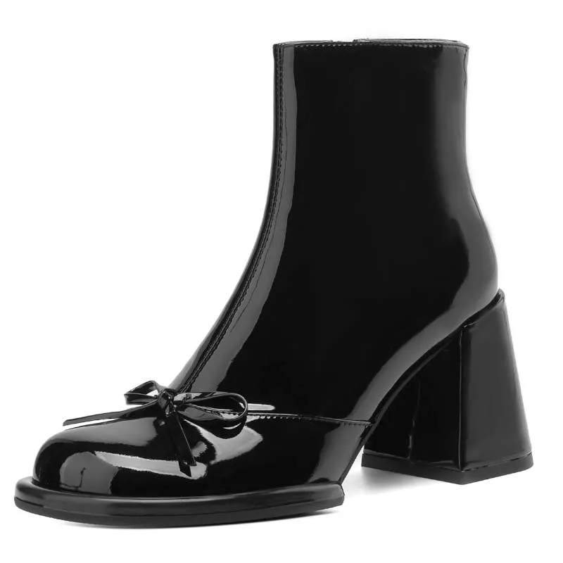 Marcella Women's Warm Square Heel Ankle Boots