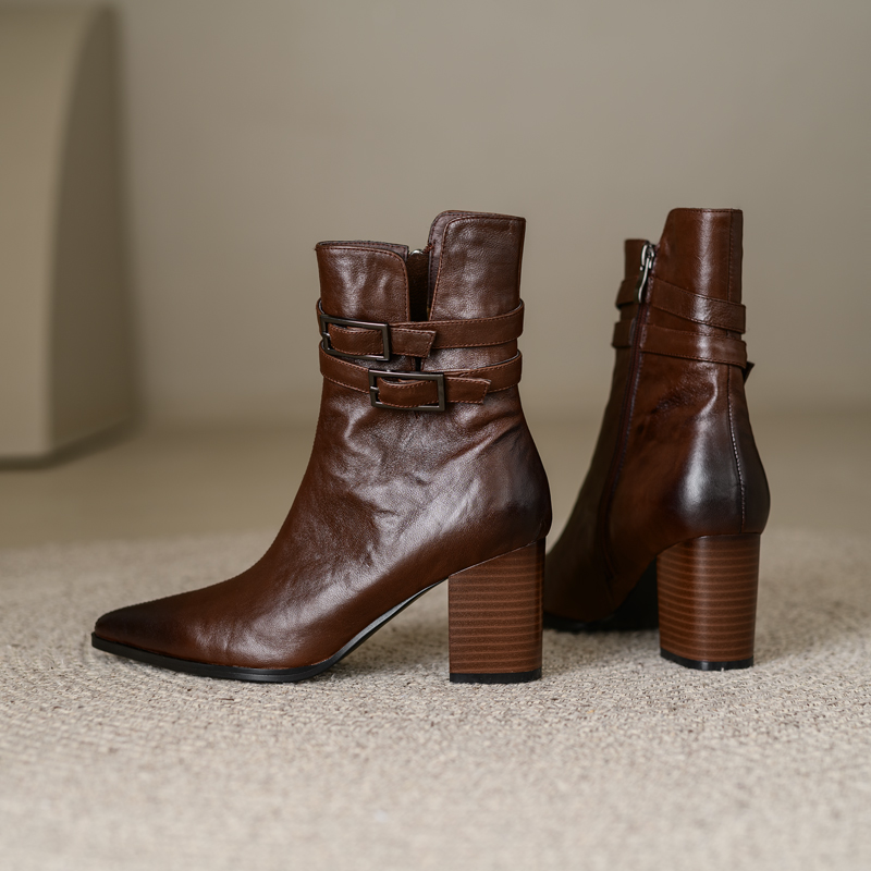 Marly Women's Side Zipper Ankle Boots