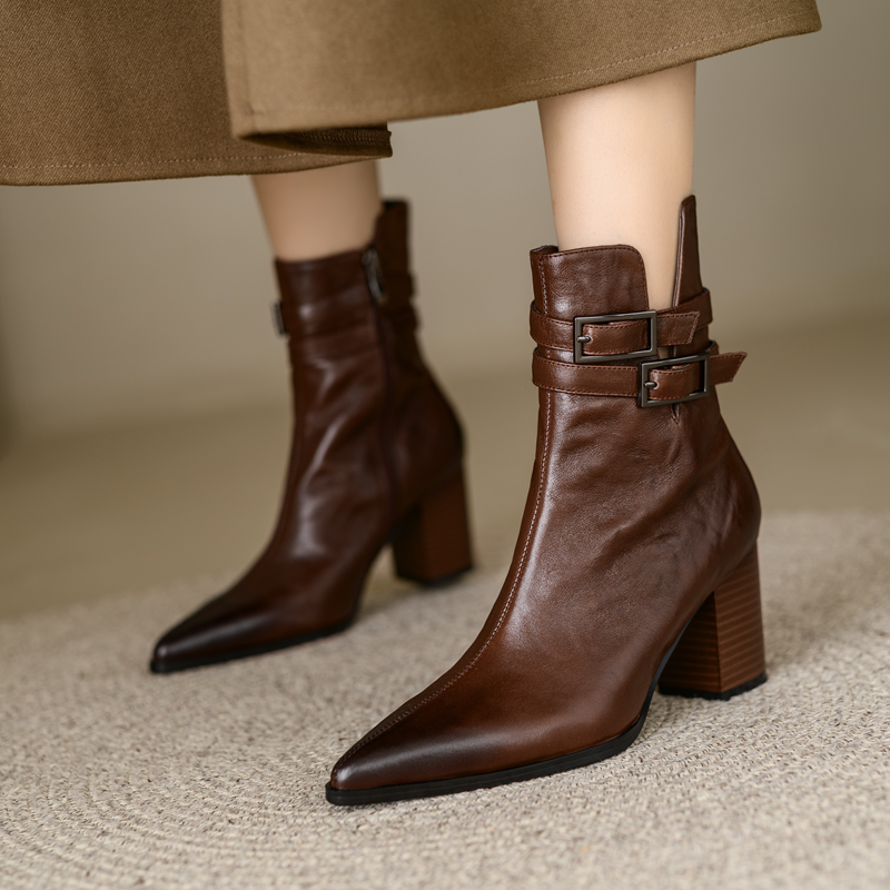 Marly Women's Side Zipper Ankle Boots