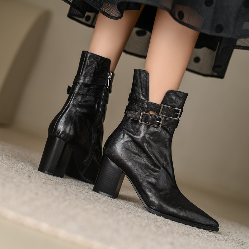 Marly Women's Side Zipper Ankle Boots