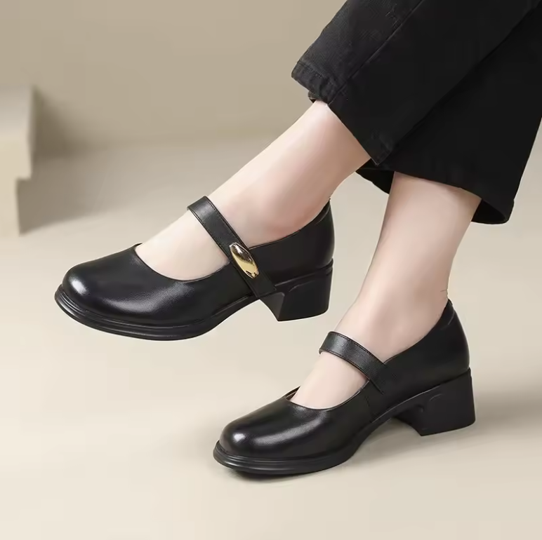 Mary Jane Women's Leather Pumps