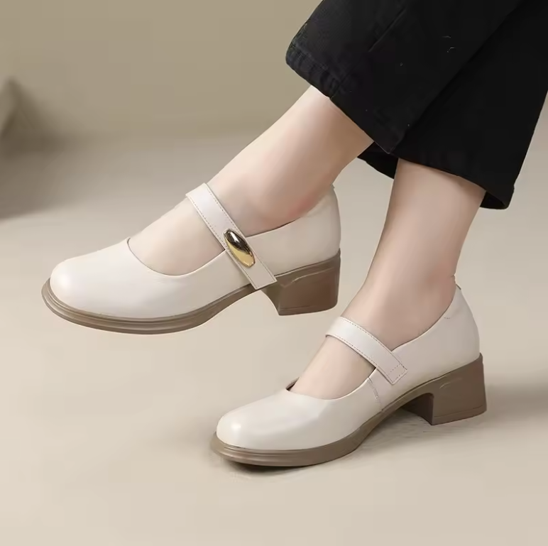Mary Jane Women's Leather Pumps