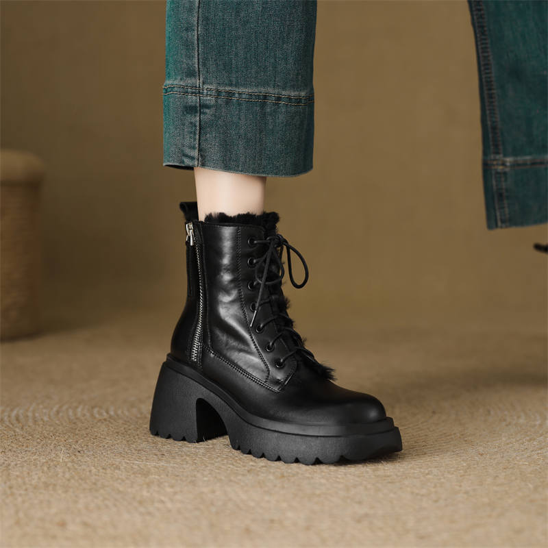 Matilde Women's Snow Leather Ankle Boots