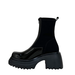 May Women's Patent Genuine Leather Boots
