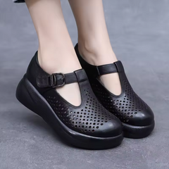 Melissa Women's Hollow Out Leather Platform Sandals