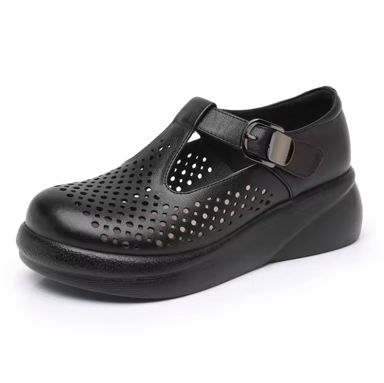 Melissa Women's Hollow Out Leather Platform Sandals