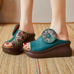 Michelle Women's Platform Wedges Clogs