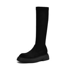 Milagros Women's Knee High Stretch Fabric Boots