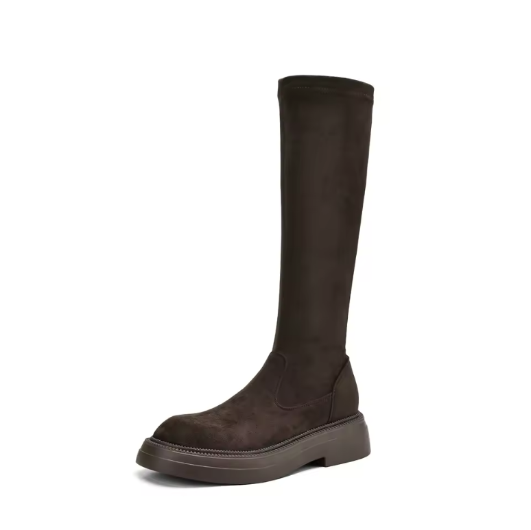 Milagros Women's Knee High Stretch Fabric Boots