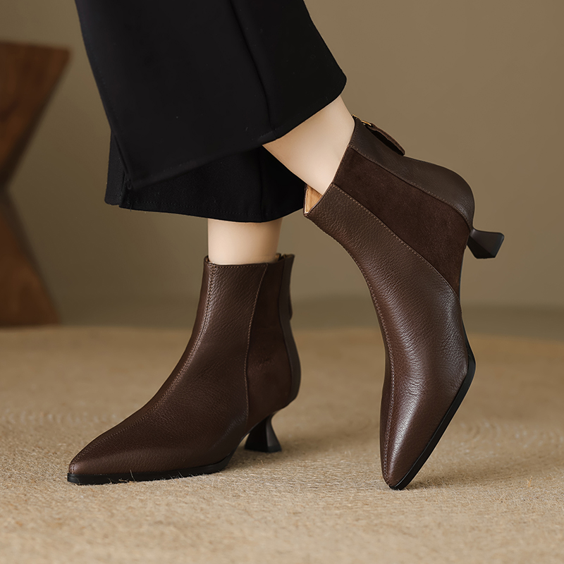 Milei Women's Classics Leather Ankle Boots