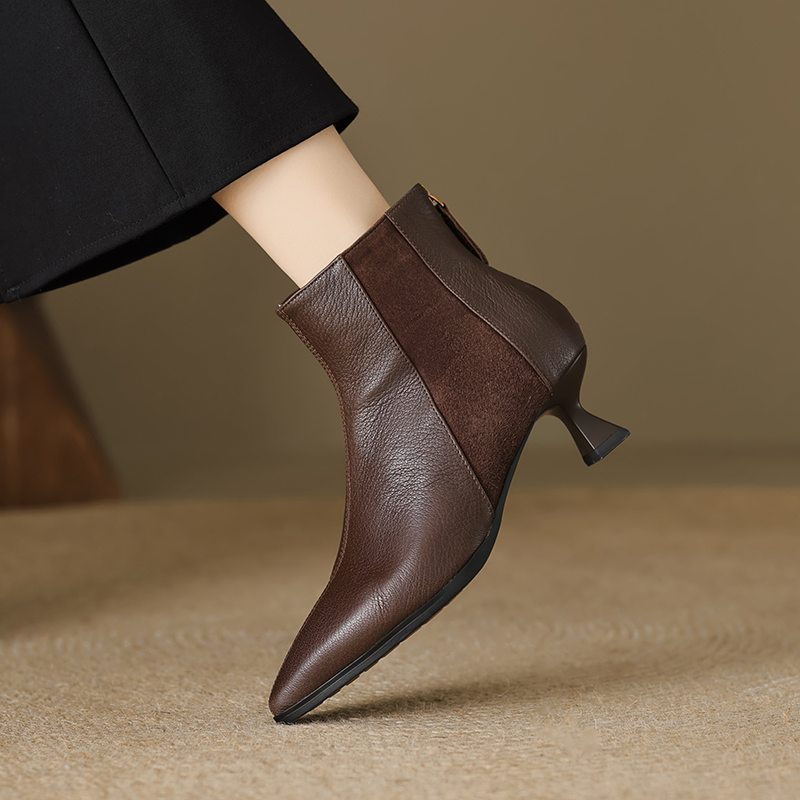Milei Women's Classics Leather Ankle Boots