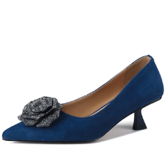 Milena Women's Leather Party Pointed Toe Pumps