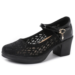 Miley Women's Hollow Leather Platform Pumps