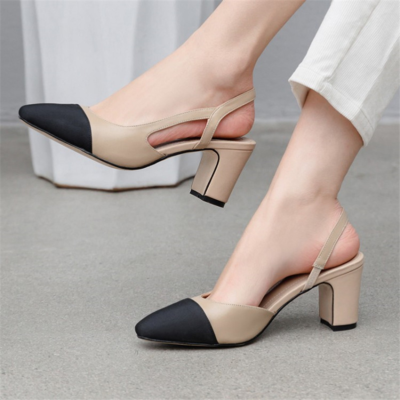 Nayi Women's Square Heel Pumps