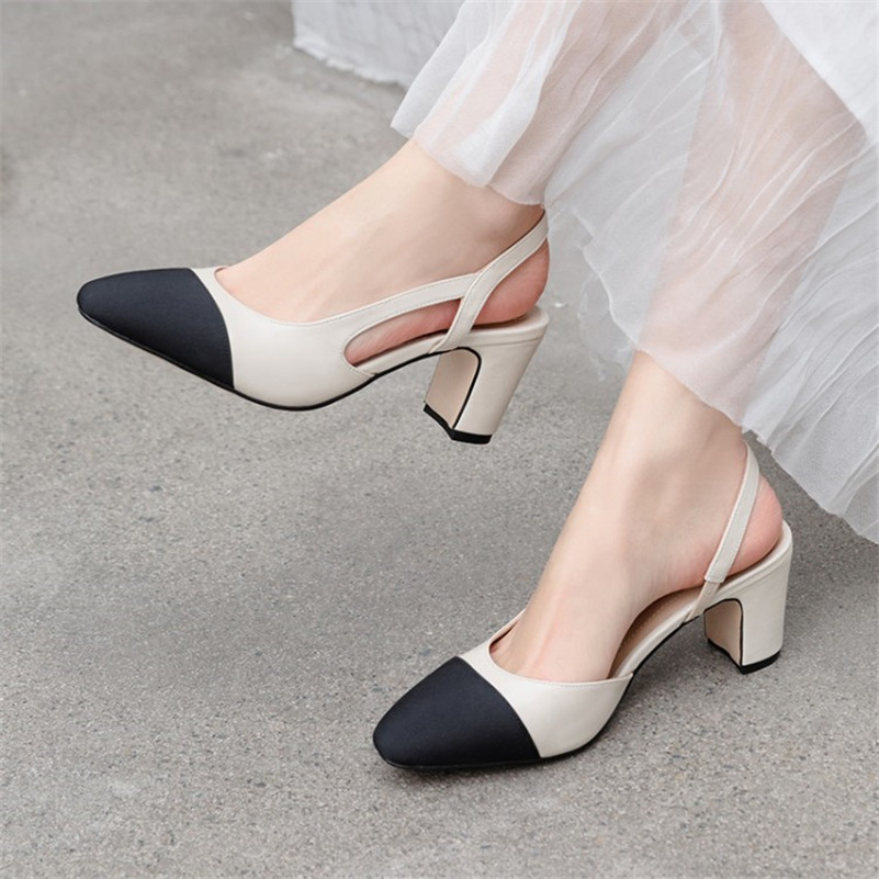 Nayi Women's Square Heel Pumps