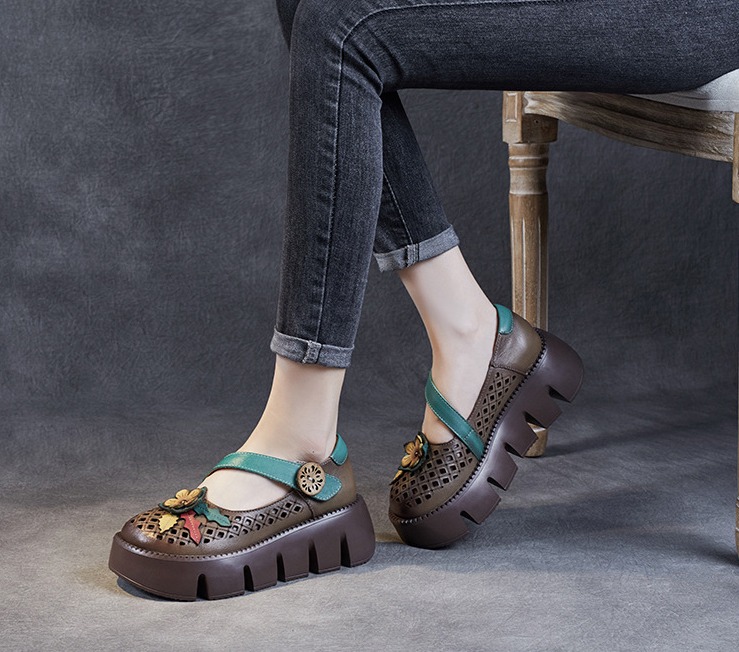 Noris Women's Summer Hollow Out Platform Shoes
