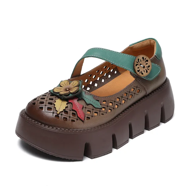 Noris Women's Summer Hollow Out Platform Shoes
