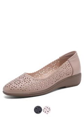 Norys Women's Leather Breathable Slip-On Loafers