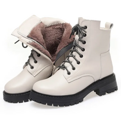 Nuria Women's Genuine Leather Warm Ankle Boots