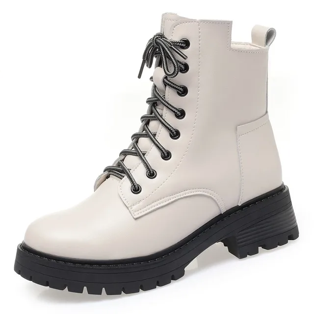 Nuria Women's Genuine Leather Warm Ankle Boots