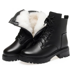 Nuria Women's Genuine Leather Warm Ankle Boots