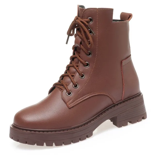 Nuria Women's Genuine Leather Warm Ankle Boots