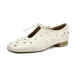 Olga Women's Casual Rivets Heels Flats