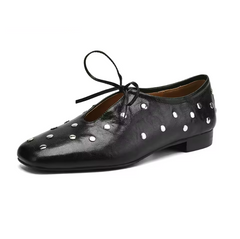 Olga Women's Casual Rivets Heels Flats
