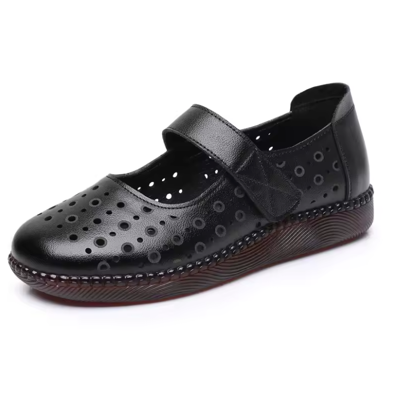 Olga Women's Leather Hook & Loop Sandals