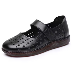 Olga Women's Leather Hook & Loop Sandals